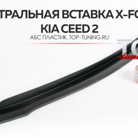 Центральная вставка X-Force на Kia Ceed 2 (2012+)